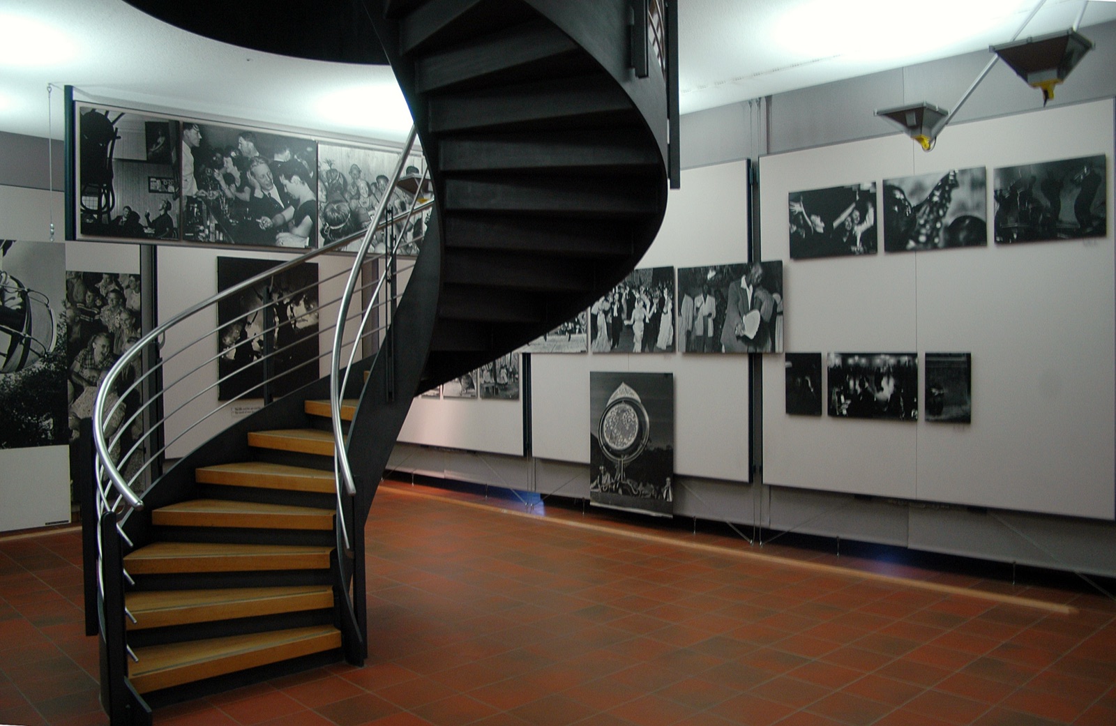 Interior view of the Family of Man installation at Clervaux Castle