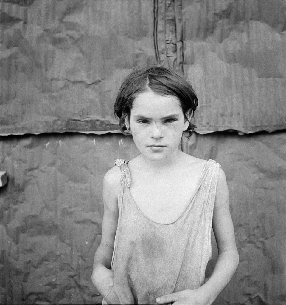 Dorothea Lange, child in Shack Town, California, 1936