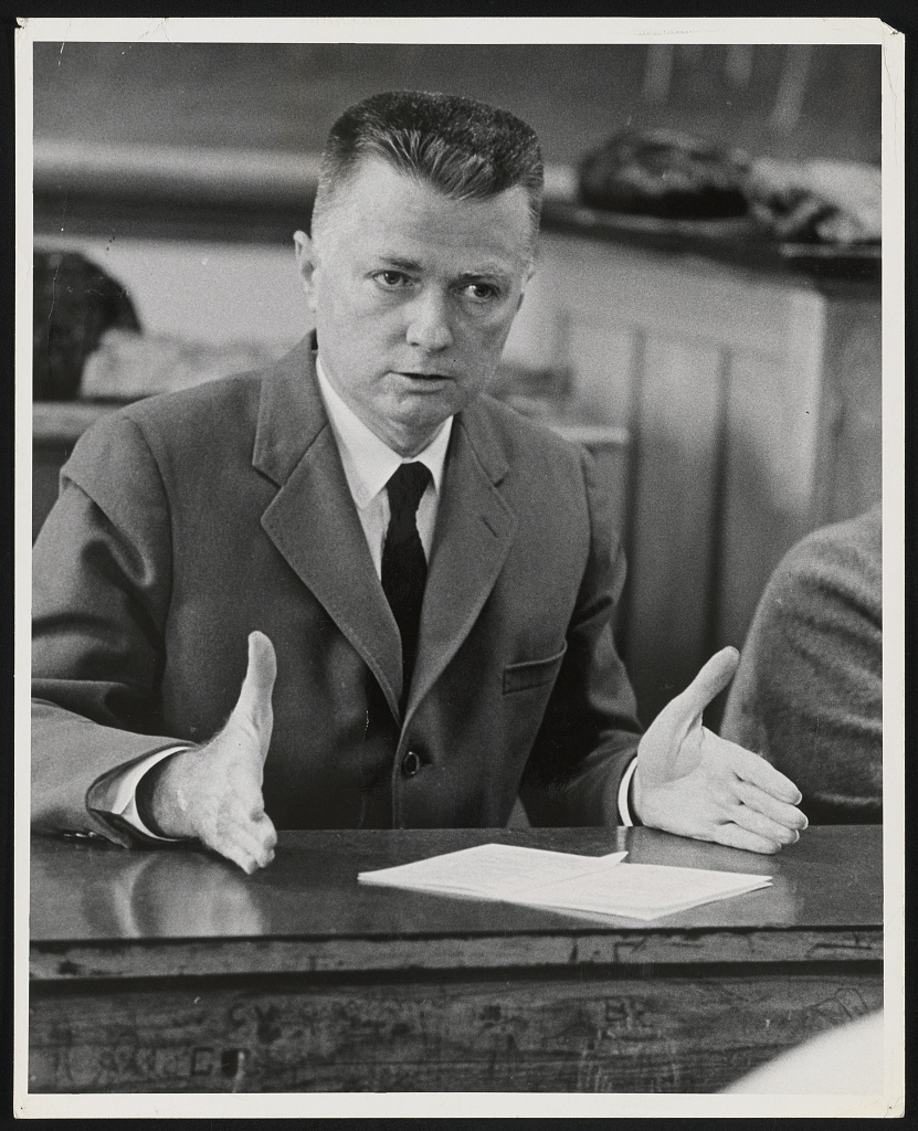 Paul Rudolph, seated portrait, 1965