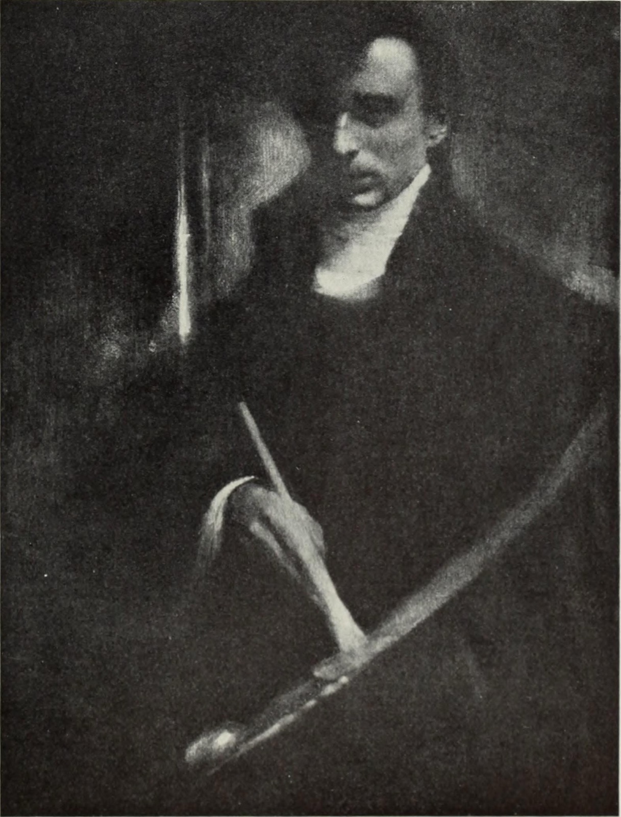 Edward Steichen self-portrait, gum print, 1901