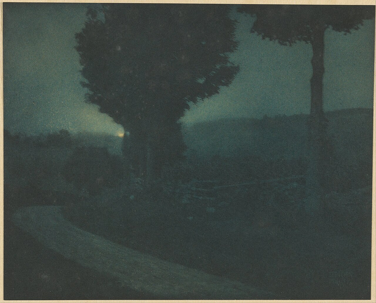 Edward Steichen, Road into the Valley — Moonrise, 1904/1906